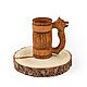 Taza de madera ' Oso'. Taza de cerveza 0.7 l. Mugs and cups. SiberianBirchBark (lukoshko70). Интернет-магазин Ярмарка Мастеров.  Фото №2