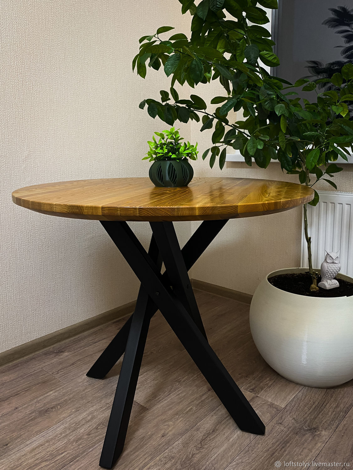 Стол из массива ясеня в стиле loft (янтарь) в интернет-магазине на ...