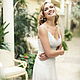 Ivory Chiffon Wedding Dress L21 with Lace. Wedding dresses. APILAT. Online shopping on My Livemaster.  Фото №2
