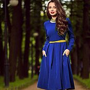 Одежда handmade. Livemaster - original item Dresses: everyday dress, blue dress. Handmade.