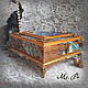 Box 'Irises in stone'. Basket. Handmade with Love. My Livemaster. Фото №6