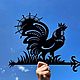 A weathervane on the roof 'Cock'. Vane. arnometaldecor. Online shopping on My Livemaster.  Фото №2
