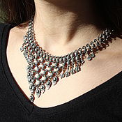 Украшения handmade. Livemaster - original item Vardanants choker necklace made of 925 sterling silver DS0071. Handmade.