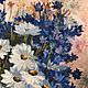 Oil painting, still life with wild flowers ' Daisies and cornflowers». Pictures. letymary (letymary). My Livemaster. Фото №6