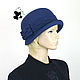 Elegant ladies felt hat. Color blue. 100% wool. Hats1. Mishan (mishan). My Livemaster. Фото №5