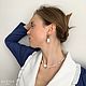 Чокер и серьги с жемчугом «Барокко». Комплекты украшений. Kucha-jewelry. Интернет-магазин Ярмарка Мастеров.  Фото №2