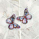 Transparent earrings 'Tenderness flutter' Jewelry resin Butterfly, Earrings, Engels,  Фото №1