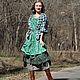 Заказать  Три зелени. Елена. Бохо одежда 'Дело вкуса' (elena-delovkusa). Ярмарка Мастеров. . Сарафаны Фото №3
