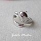 Order Ring 'Kitty' 925 sterling Silver. Zoloto Master. Livemaster. . Rings Фото №3