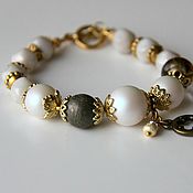 Украшения handmade. Livemaster - original item Bracelet with Swarovski pearls. Handmade.