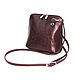 Order  Women's burgundy leather handbag Annie Mod. C83-681. Natalia Kalinovskaya. Livemaster. . Crossbody bag Фото №3