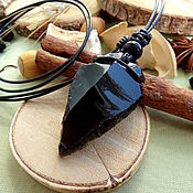 Украшения handmade. Livemaster - original item Amulet with black obsidian. Handmade.