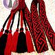 Belt Meander black and red. Belts and ribbons. ЛЕЙЛИКА - пояса и очелья для всей семьи. My Livemaster. Фото №4