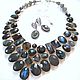 Necklace 'mysterious Twinkle of the stars' Earrings limit. Labradorite. Jewelry Sets. Dorida's Gems (Dorida-s-gems). My Livemaster. Фото №4