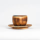 A couple of tea from the Siberian Cedar (Cup saucer) NC30. Mugs and cups. ART OF SIBERIA. Online shopping on My Livemaster.  Фото №2