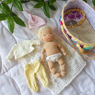 Одеяло для куклы! Что связать из остатков пряжи! knitted blanket ! blanket for doll