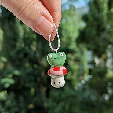 Украшения ручной работы. Ярмарка Мастеров - ручная работа Кулон Лягушонок. Handmade.