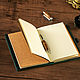A5 midori leather notebook with pockets. Planner Notebooks. KullikovCraft. My Livemaster. Фото №5