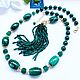 Order WITH PENDANT OF MALACHITE. Magical Beauty Gems. Livemaster. . Necklace Фото №3