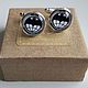 Cufflinks silver plated Military intelligence, Cuff Links, Moscow,  Фото №1