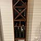 Wine rack with crosses. Shelving. Color Wood. Online shopping on My Livemaster.  Фото №2
