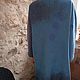 Шерстяной синий валяный жакет "C'est  magnifique". Кардиганы. Авторская одежда из Франции (crealanafr). Ярмарка Мастеров.  Фото №5