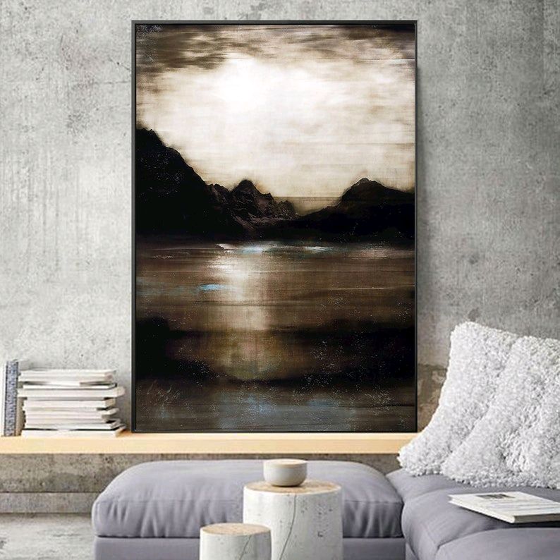 Стильная картина маслом:"Сумерки в горах" Пейзаж в интернет-магазине ...