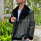 Python and lamb leather jacket with fur, Mens outerwear, Moscow,  Фото №1