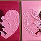 Painting on stretchers diptych two hearts 'Loving' 2 by 24h18h1,5 cm, Pictures, Volgograd,  Фото №1