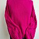 Fuchsia Angora Blouse. Sweater Jackets. Knitted with love. Online shopping on My Livemaster.  Фото №2