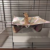 Зоотовары handmade. Livemaster - original item A two-storey hammock for rodents. Handmade.