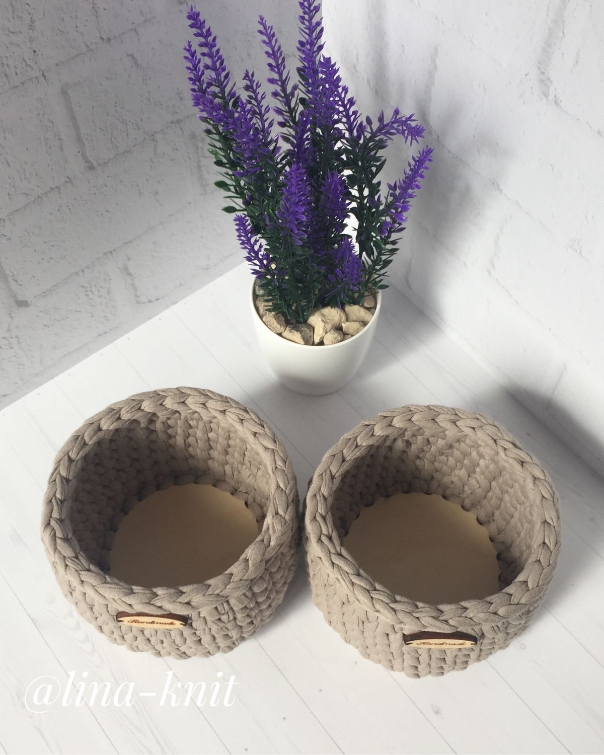 Трикотажные корзины в интернет-магазине на Ярмарке Мастеров | Корзины ...