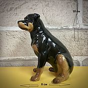 Для дома и интерьера handmade. Livemaster - original item Rottweiler: author`s figurine. Handmade.