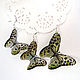 Order Transparent Leopard Butterfly Earrings Leopard Fluttering In a Speck. WonderLand. Livemaster. . Earrings Фото №3