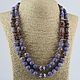 Necklace made of natural stones ' Blooming lilac', Necklace, Velikiy Novgorod,  Фото №1