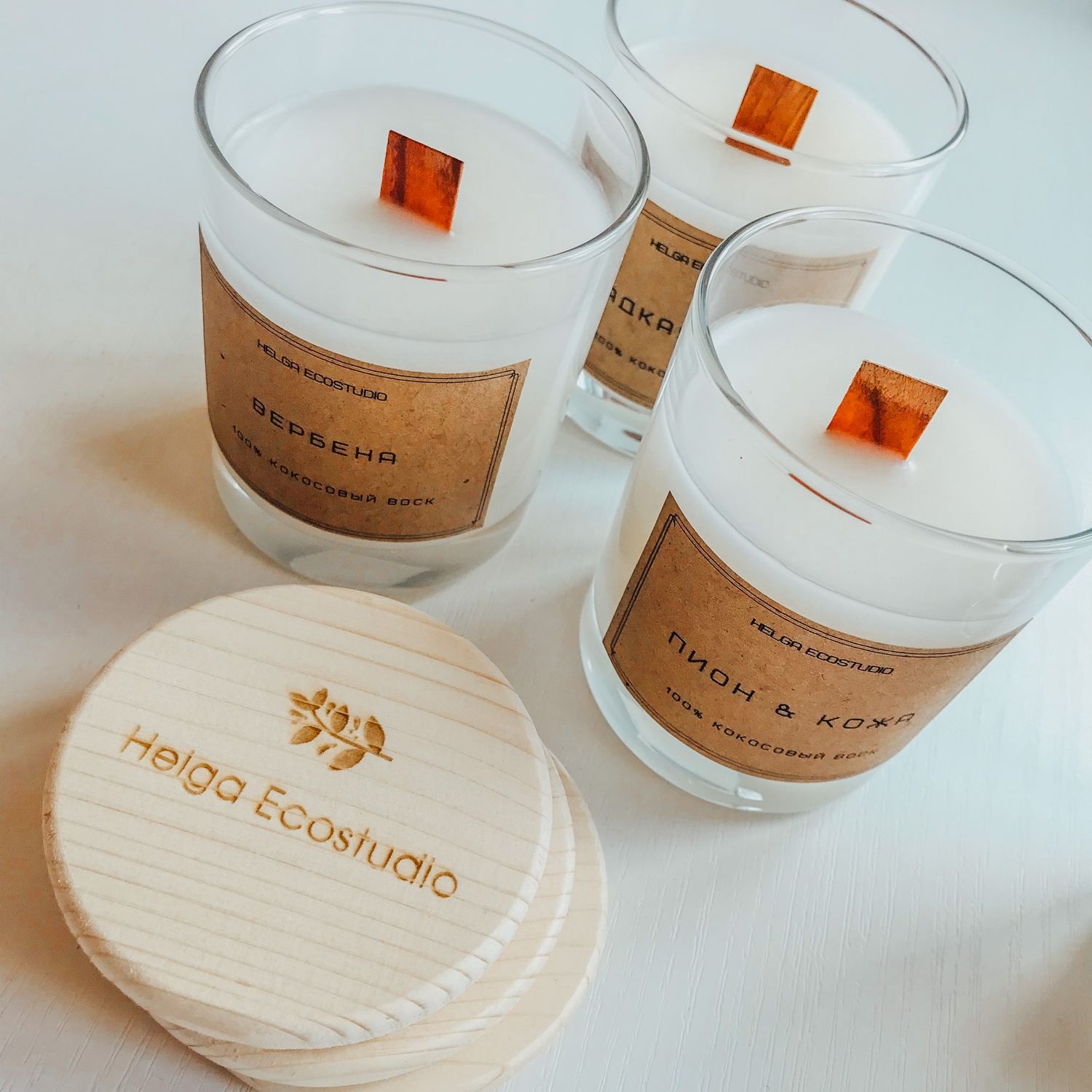 Свечи из кокосового воска в интернет-магазине Ярмарка Мастеров по цене ...