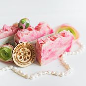 Косметика ручной работы handmade. Livemaster - original item Natural soap from scratch Pink peony handmade. Handmade.