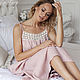Linen nightgown Cecile powder color, Pyjamas, Moscow,  Фото №1