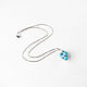 Blue pendant with quartz 'Winter lake' pendant with blue stone. Pendants. Irina Moro. My Livemaster. Фото №5