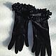 Vintage accessories: Pan velvet gloves, vintage Germany. Vintage gloves. Ledy Charm. Online shopping on My Livemaster.  Фото №2