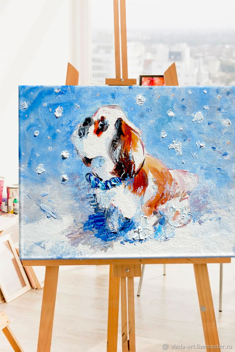 Картина "Снежок" в интернет-магазине на Ярмарке Мастеров | Картины ...