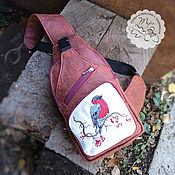Сумки и аксессуары handmade. Livemaster - original item Single-strap backpack sling 