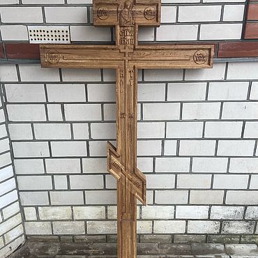 Картины и панно ручной работы. Ярмарка Мастеров - ручная работа Крест могильный из дуба. Handmade.