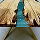 Стол обеденный Стол река Стол из массива дерева Эпоксидный стол. Столы. АртКарагач Авторская мастерская. Ярмарка Мастеров.  Фото №6