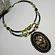 Order Necklace with ammonite geode and lampwork beads. nata-sabirova.handmade jewelry. Livemaster. . Necklace Фото №3