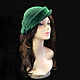 Felt hat Coquette Emerald. Hats1. Novozhilova Hats. My Livemaster. Фото №5
