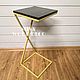Кофейный столик лофт SMART gold. Столы. SLIVA wood deco. Ярмарка Мастеров.  Фото №4