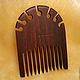 Wooden comb for hair rosewood with real wood inlay. Combs2. Wooden combs inlay Hanto&Dokimo. My Livemaster. Фото №4