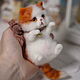 Заказать Котенок экзот. Игрушка из шерсти. Войлочные зверики Людмилы Демидович. Ярмарка Мастеров. . Войлочная игрушка Фото №3