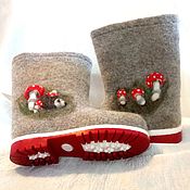 children's boots with a picture